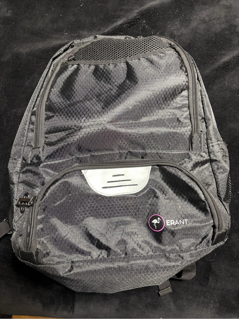 Black Men's Backpack – Durable Everyday Bag